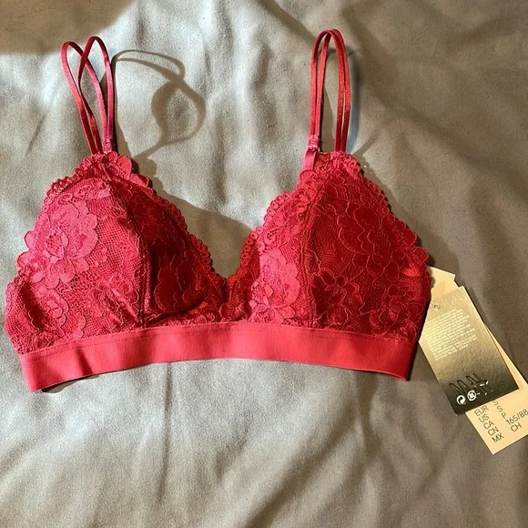 H&M Intimates Sleepwear Nwt Hm Red Bralette Poshmark